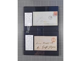 1662/1870, Sammlungsbestand von über 120 Briefen, ganz überwiegend Vorphila bzw. unfrankiert, viel Auslandspost, auch in die 