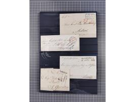 1662/1870, Sammlungsbestand von über 120 Briefen, ganz überwiegend Vorphila bzw. unfrankiert, viel Auslandspost, auch in die 