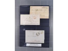 1662/1870, Sammlungsbestand von über 120 Briefen, ganz überwiegend Vorphila bzw. unfrankiert, viel Auslandspost, auch in die 