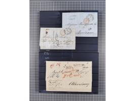 1662/1870, Sammlungsbestand von über 120 Briefen, ganz überwiegend Vorphila bzw. unfrankiert, viel Auslandspost, auch in die 