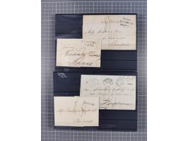 1662/1870, Sammlungsbestand von über 120 Briefen, ganz überwiegend Vorphila bzw. unfrankiert, viel Auslandspost, auch in die 