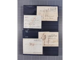 1662/1870, Sammlungsbestand von über 120 Briefen, ganz überwiegend Vorphila bzw. unfrankiert, viel Auslandspost, auch in die 