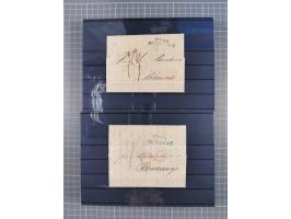 1662/1870, Sammlungsbestand von über 120 Briefen, ganz überwiegend Vorphila bzw. unfrankiert, viel Auslandspost, auch in die 