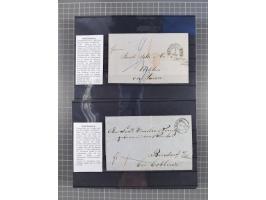 1662/1870, Sammlungsbestand von über 120 Briefen, ganz überwiegend Vorphila bzw. unfrankiert, viel Auslandspost, auch in die 