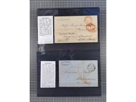 1662/1870, Sammlungsbestand von über 120 Briefen, ganz überwiegend Vorphila bzw. unfrankiert, viel Auslandspost, auch in die 