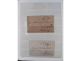 1662/1870, Sammlungsbestand von über 120 Briefen, ganz überwiegend Vorphila bzw. unfrankiert, viel Auslandspost, auch in die 