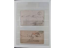 1662/1870, Sammlungsbestand von über 120 Briefen, ganz überwiegend Vorphila bzw. unfrankiert, viel Auslandspost, auch in die 