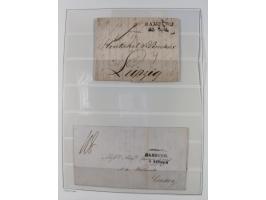 1662/1870, Sammlungsbestand von über 120 Briefen, ganz überwiegend Vorphila bzw. unfrankiert, viel Auslandspost, auch in die 