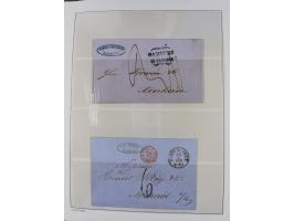 1662/1870, Sammlungsbestand von über 120 Briefen, ganz überwiegend Vorphila bzw. unfrankiert, viel Auslandspost, auch in die 