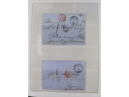 1662/1870, Sammlungsbestand von über 120 Briefen, ganz überwiegend Vorphila bzw. unfrankiert, viel Auslandspost, auch in die 