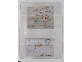 1662/1870, Sammlungsbestand von über 120 Briefen, ganz überwiegend Vorphila bzw. unfrankiert, viel Auslandspost, auch in die 