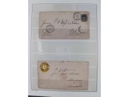 1662/1870, Sammlungsbestand von über 120 Briefen, ganz überwiegend Vorphila bzw. unfrankiert, viel Auslandspost, auch in die 
