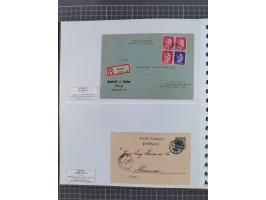 1880/1945, Postamt DANZIG: Interessante Sammlung mit über 200 Briefen, Karten und Einlieferungsscheinen etc., dabei auch etwa