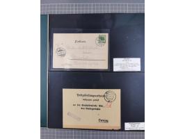 1880/1945, Postamt DANZIG: Interessante Sammlung mit über 200 Briefen, Karten und Einlieferungsscheinen etc., dabei auch etwa