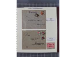 1880/1945, Postamt DANZIG: Interessante Sammlung mit über 200 Briefen, Karten und Einlieferungsscheinen etc., dabei auch etwa