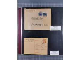 1880/1945, Postamt DANZIG: Interessante Sammlung mit über 200 Briefen, Karten und Einlieferungsscheinen etc., dabei auch etwa