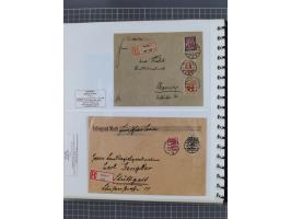 1880/1945, Postamt DANZIG: Interessante Sammlung mit über 200 Briefen, Karten und Einlieferungsscheinen etc., dabei auch etwa