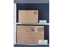 1880/1945, Postamt DANZIG: Interessante Sammlung mit über 200 Briefen, Karten und Einlieferungsscheinen etc., dabei auch etwa