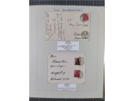 1880/1945, Postamt DANZIG: Interessante Sammlung mit über 200 Briefen, Karten und Einlieferungsscheinen etc., dabei auch etwa