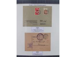 1880/1945, Postamt DANZIG: Interessante Sammlung mit über 200 Briefen, Karten und Einlieferungsscheinen etc., dabei auch etwa