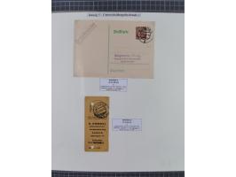 1880/1945, Postamt DANZIG: Interessante Sammlung mit über 200 Briefen, Karten und Einlieferungsscheinen etc., dabei auch etwa