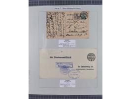 1880/1945, Postamt DANZIG: Interessante Sammlung mit über 200 Briefen, Karten und Einlieferungsscheinen etc., dabei auch etwa