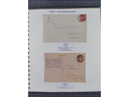 1880/1945, Postamt DANZIG: Interessante Sammlung mit über 200 Briefen, Karten und Einlieferungsscheinen etc., dabei auch etwa