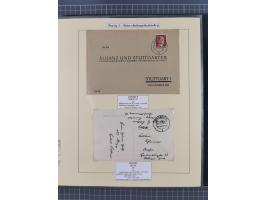 1880/1945, Postamt DANZIG: Interessante Sammlung mit über 200 Briefen, Karten und Einlieferungsscheinen etc., dabei auch etwa