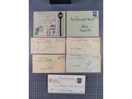 1880/1944(ca.), interessante Partie mit über 700 Briefen und Karten, dabei Vorphila, Brustschilde und Pfennig/Pfennige, außer