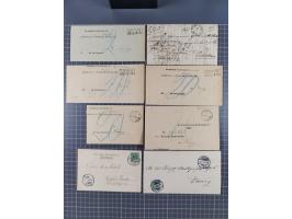 1880/1944(ca.), interessante Partie mit über 700 Briefen und Karten, dabei Vorphila, Brustschilde und Pfennig/Pfennige, außer