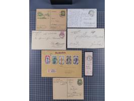 1880/1944(ca.), interessante Partie mit über 700 Briefen und Karten, dabei Vorphila, Brustschilde und Pfennig/Pfennige, außer