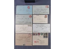 1880/1944(ca.), interessante Partie mit über 700 Briefen und Karten, dabei Vorphila, Brustschilde und Pfennig/Pfennige, außer