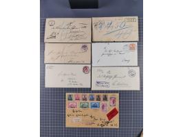 1880/1944(ca.), interessante Partie mit über 700 Briefen und Karten, dabei Vorphila, Brustschilde und Pfennig/Pfennige, außer