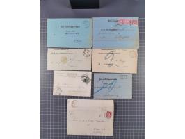 1880/1944(ca.), interessante Partie mit über 700 Briefen und Karten, dabei Vorphila, Brustschilde und Pfennig/Pfennige, außer