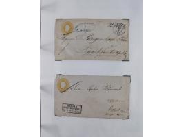 1856/70, kleine Stempel-Sammlung “Berlin” &nbsp;mit über 50 Briefe, GSU und markenlosen Briefen, meist klare Stempel