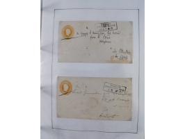 1856/70, kleine Stempel-Sammlung “Berlin” &nbsp;mit über 50 Briefe, GSU und markenlosen Briefen, meist klare Stempel