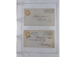 1856/70, kleine Stempel-Sammlung “Berlin” &nbsp;mit über 50 Briefe, GSU und markenlosen Briefen, meist klare Stempel