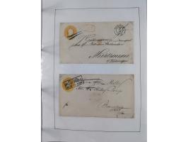 1856/70, kleine Stempel-Sammlung “Berlin” &nbsp;mit über 50 Briefe, GSU und markenlosen Briefen, meist klare Stempel