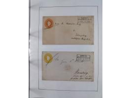 1856/70, kleine Stempel-Sammlung “Berlin” &nbsp;mit über 50 Briefe, GSU und markenlosen Briefen, meist klare Stempel