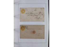 1856/70, kleine Stempel-Sammlung “Berlin” &nbsp;mit über 50 Briefe, GSU und markenlosen Briefen, meist klare Stempel