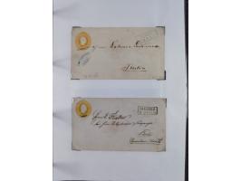 1856/70, kleine Stempel-Sammlung “Berlin” &nbsp;mit über 50 Briefe, GSU und markenlosen Briefen, meist klare Stempel