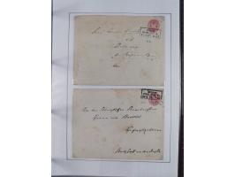 1856/70, kleine Stempel-Sammlung “Berlin” &nbsp;mit über 50 Briefe, GSU und markenlosen Briefen, meist klare Stempel