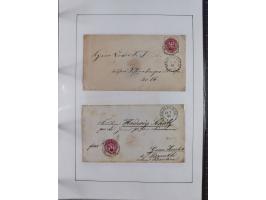 1856/70, kleine Stempel-Sammlung “Berlin” &nbsp;mit über 50 Briefe, GSU und markenlosen Briefen, meist klare Stempel