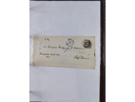 1856/70, kleine Stempel-Sammlung “Berlin” &nbsp;mit über 50 Briefe, GSU und markenlosen Briefen, meist klare Stempel