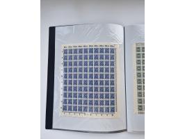 1922/23, Bestand von rund 390 Bogen, dabei OPD-Drucke und bessere wie 330B mehrfach und 334B, teils fehlerhaft bzw. gefaltet/