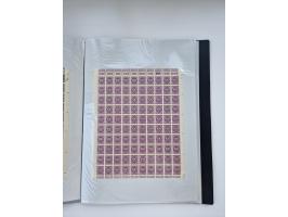 1922/23, Bestand von rund 390 Bogen, dabei OPD-Drucke und bessere wie 330B mehrfach und 334B, teils fehlerhaft bzw. gefaltet/