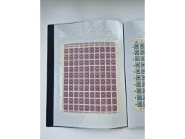 1922/23, Bestand von rund 390 Bogen, dabei OPD-Drucke und bessere wie 330B mehrfach und 334B, teils fehlerhaft bzw. gefaltet/