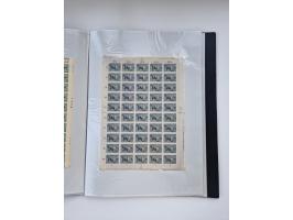 1922/23, Bestand von rund 390 Bogen, dabei OPD-Drucke und bessere wie 330B mehrfach und 334B, teils fehlerhaft bzw. gefaltet/