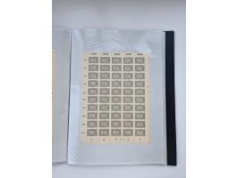 1922/23, Bestand von rund 390 Bogen, dabei OPD-Drucke und bessere wie 330B mehrfach und 334B, teils fehlerhaft bzw. gefaltet/