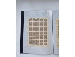 1922/23, Bestand von rund 390 Bogen, dabei OPD-Drucke und bessere wie 330B mehrfach und 334B, teils fehlerhaft bzw. gefaltet/